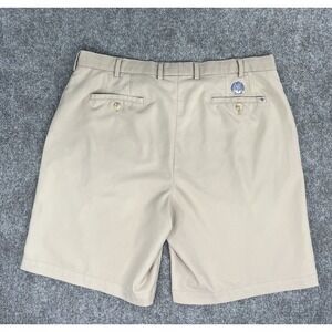 Peter Millar Salem Golf Shorts Mens 38 Tan Performance Kittansett Golf Club